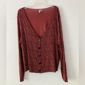 ASOS Curve Leopard Printed Blouse, Size US 22